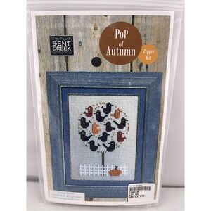 Bent Creek Pop Of Autumn Cross Stitch‎ Kit w/pattern, fabric & thread NIP